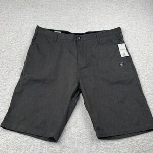 Volcom Vmonty Shorts Men 40 Charcoal Heather Modern Fit Corpo Class A09313S0 NEW
